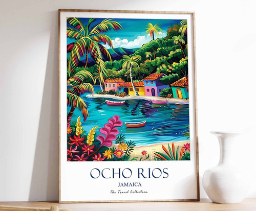 11_Ocho Rios Print, Ocho Rios Travel Poster, Jamaica Travel Poster, Caribbean Pr
