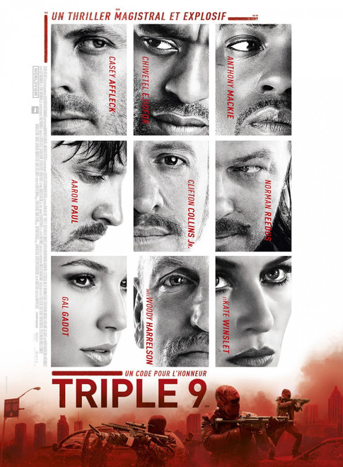 Triple 9 (2016)_19 Poster Canvas Movie Film Print A0 A1 A2 A3 A4 A5 A6 Art Wall