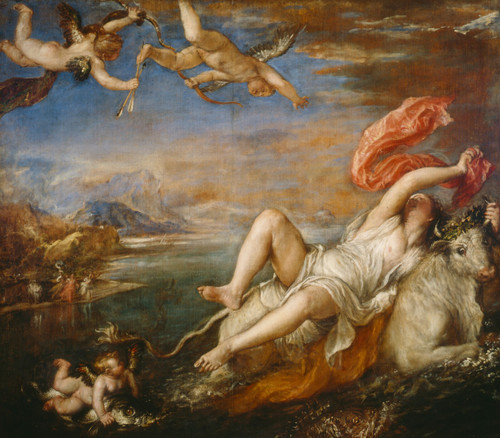 titian-tiziano-vecellio-europe-1560-62 Poster Canvas Movie Film Print A0 A1 A2 A
