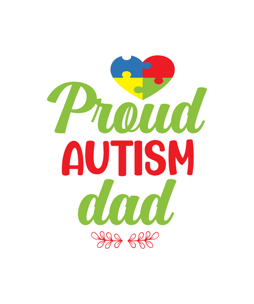 Proud autism dad-01 Poster Canvas Movie Film Print A0 A1 A2 A3 A4 A5 A6 Art Wall