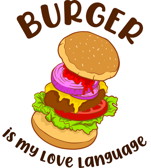 Burger is My Love Language 2 Poster Canvas Movie Film Print A0 A1 A2 A3 A4 A5 A6