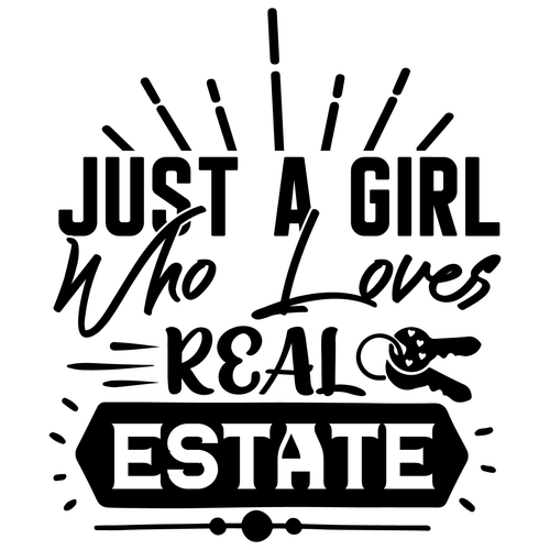 Just a Girl Who Loves Real Estate-01 (3) Poster Canvas Movie Film Print A0 A1 A2
