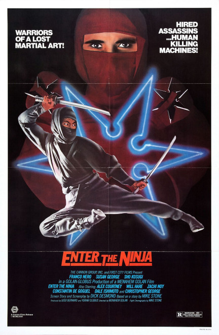 Enter Ninja 02 Poster Canvas Movie Film Print A0 A1 A2 A3 A4 A5 A6 Art Wall Deco