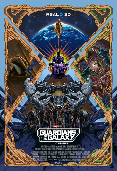 Guardians of the Galaxy Vol. 3 (2023)_19 Movie Film Poster Canvas iconic design