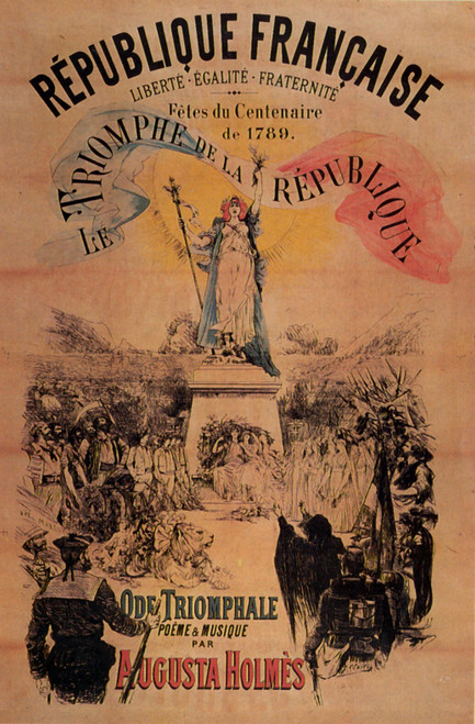 1889 Clairin Affiche pour le Centenaire de la Révolution française, Post for C