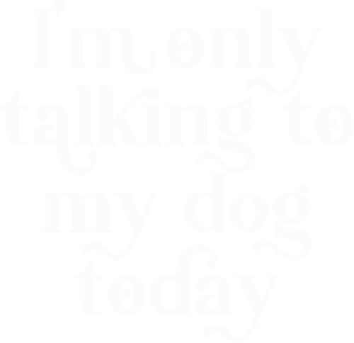 0020 TalkingToDog Smooth wht Funny Poster Design Canvas Motivation Print A0 A1 A
