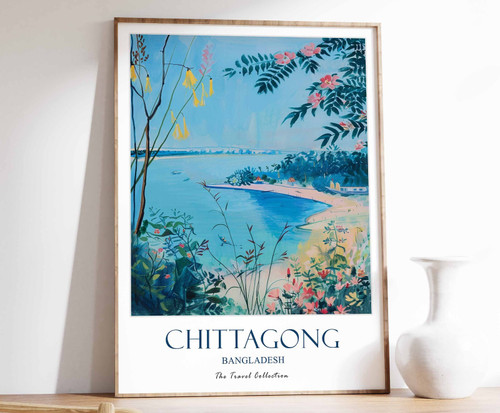 3_Chittagong Print, Chittagong Travel Poster, Middle East Travel Print, Islamic