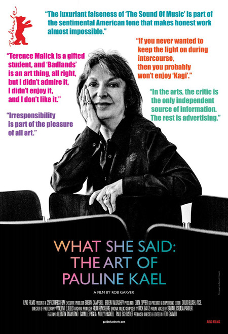 What She Said_ The Art of Pauline Kael (2019)_0 Poster Canvas Movie Film Print A