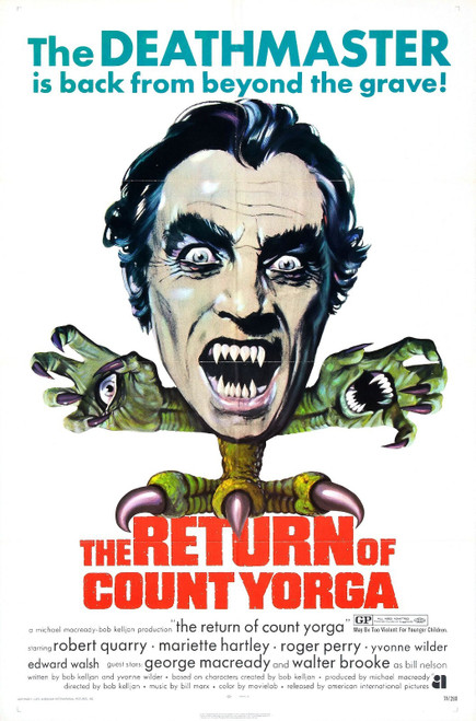 Return Of Count Yorga 01 Poster Canvas Movie Film Print A0 A1 A2 A3 A4 A5 A6 Art