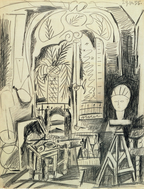 The studio at La California 29 10 1955 Picasso