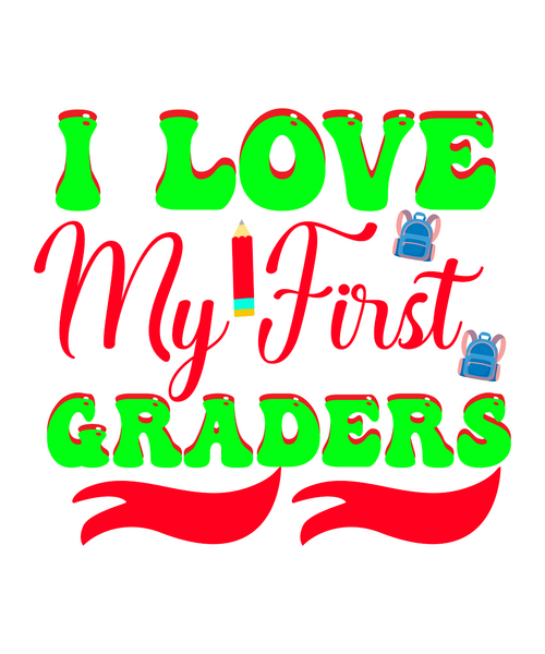 I Love My First Graders-01 (3) Poster Canvas Movie Film Print A0 A1 A2 A3 A4 A5