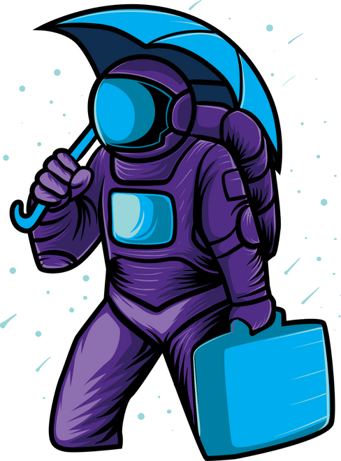 181. Astronaut in The Rain Poster Canvas Movie Film Print A0 A1 A2 A3 A4 A5 A6 A