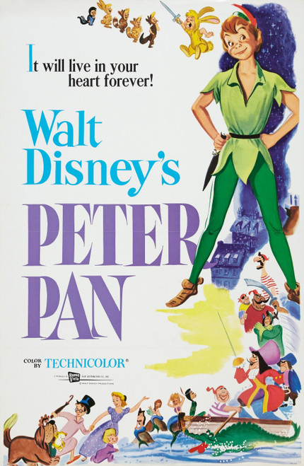 Peter Pan (1953)_1 Poster Canvas Movie Film Print A0 A1 A2 A3 A4 A5 A6 Art Wall