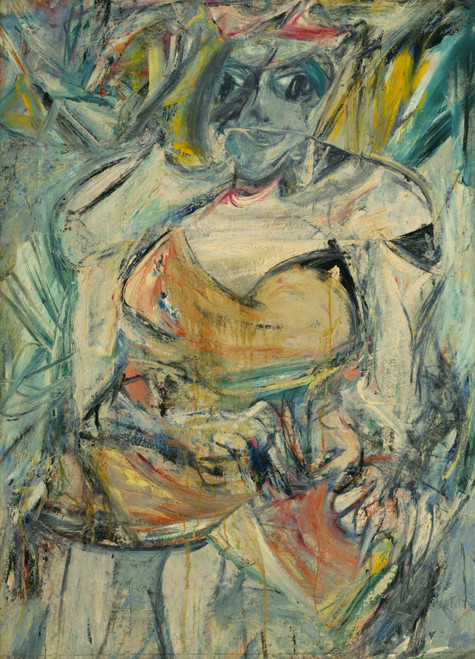 Willem de Kooning - Woman, II Poster Canvas Movie Film Print A0 A1 A2 A3 A4 A5 A