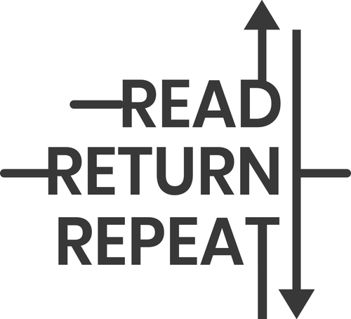 Read Return Repeat Poster Canvas Movie Film Print A0 A1 A2 A3 A4 A5 A6 Art Wall