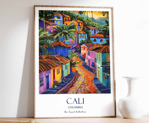 2_Cali Print, Cali Travel Poster, Latin Travel Print, Tropical Decor, Botanical