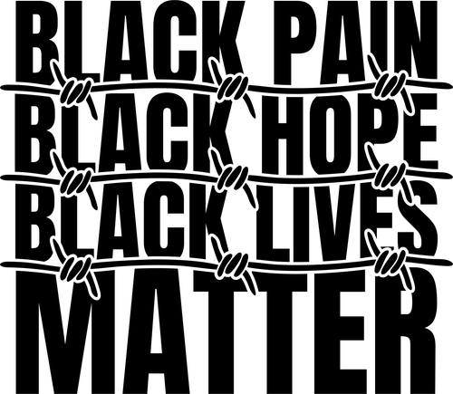 black pain black hope black lives matter1 Poster Canvas Movie Film Print A0 A1 A