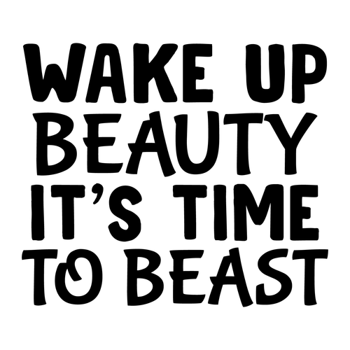 Wake Up Beauty It's Time to Beast 2-01 (2) Poster Canvas Movie Film Print A0 A1