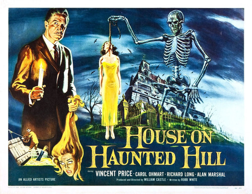 House On Haunted Hill 02 Poster Canvas Movie Film Print A0 A1 A2 A3 A4 A5 A6 Art