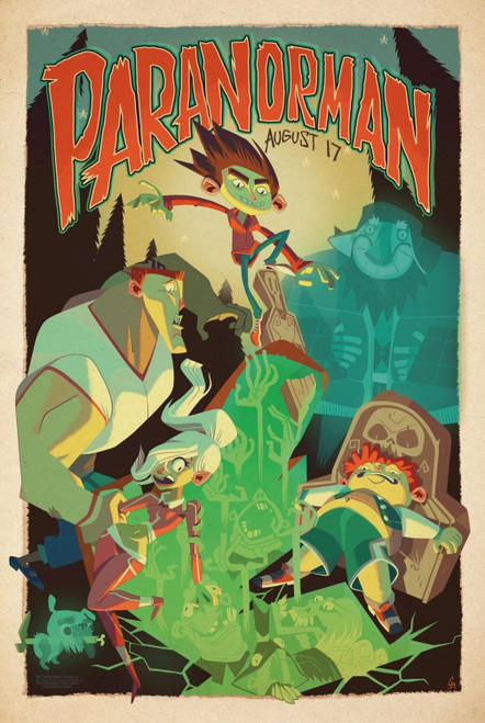 ParaNorman (2012)_8 Poster Canvas Movie Film Print A0 A1 A2 A3 A4 A5 A6 Art Wall