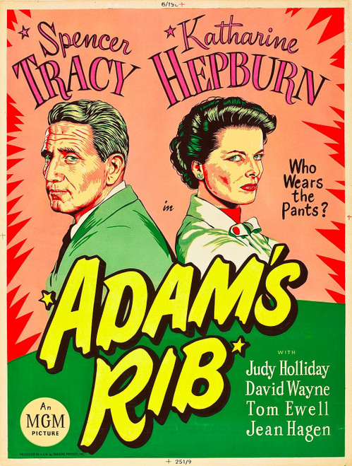ADAM'S RIB (1949) 2 Poster Canvas Movie Film Print A0 A1 A2 A3 A4 A5 A6 Art Wall