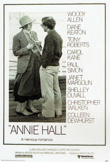 Annie Hall - 1977 Poster Canvas Movie Film Print A0 A1 A2 A3 A4 A5 A6 Art Wall D
