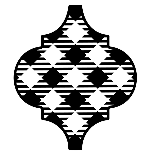 Buffalo Plaid Arabesque-06 Poster Canvas Movie Film Print A0 A1 A2 A3 A4 A5 A6 A