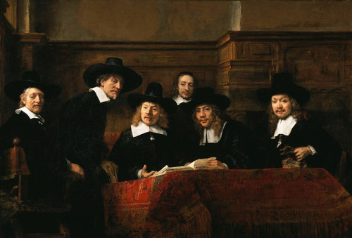 RijnvanRembrandt-De_Staalmeesters-Sun Poster Canvas Movie Film Print A0 A1 A2 A3