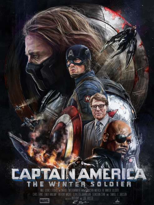 Captain America The Winter Soldier 5 Poster Canvas Movie Film Print A0 A1 A2 A3