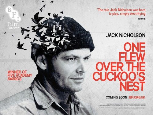 One Flew Over the Cuckoo_s Nest (1975)_5 Poster Canvas Movie Film Print A0 A1 A2