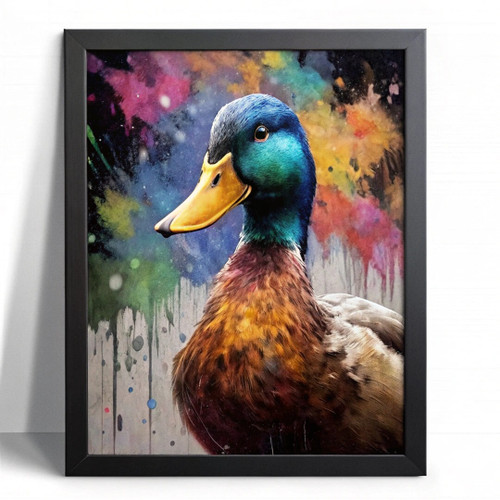 Duck Picture Art Duck Wall Art Digital Watercolour Painting Duck Picture Gift Po