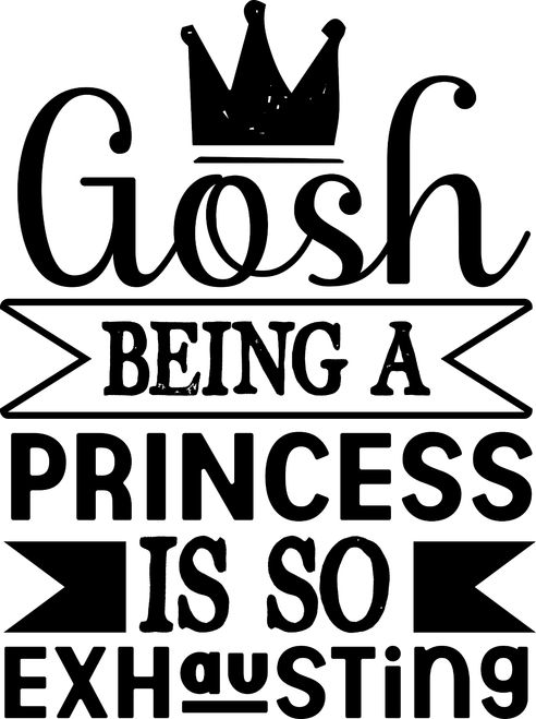 Gosh Being A Princess Is So Exhausting Poster Canvas Movie Film Print A0 A1 A2 A