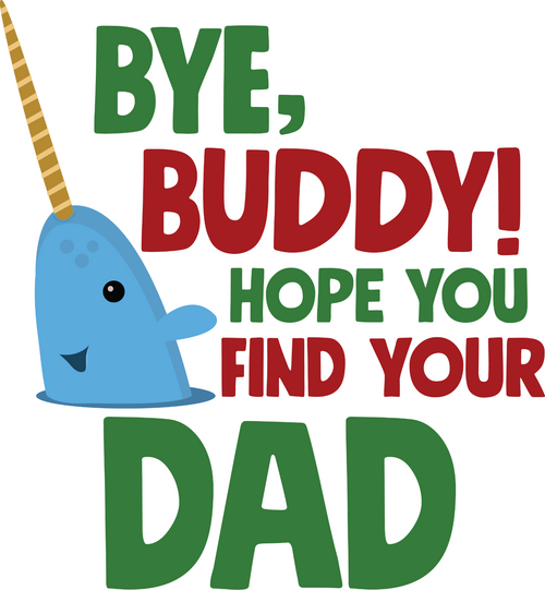 Bye-Buddy-Mr-Narwhal-PNG Poster Canvas Movie Film Print A0 A1 A2 A3 A4 A5 A6 Art