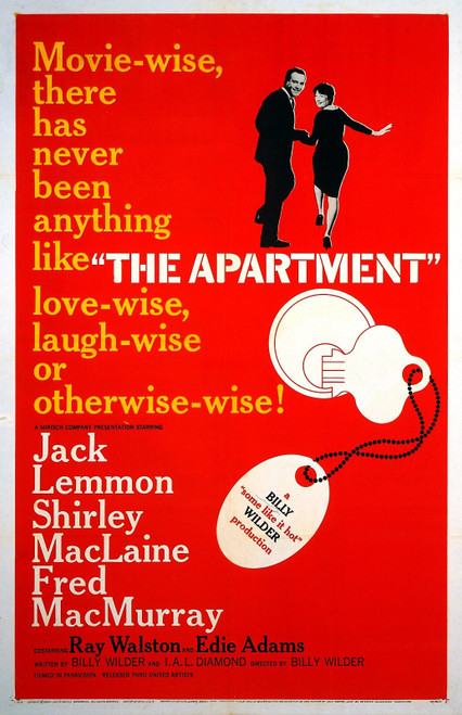 Apartment 1960 Poster Canvas Movie Film Print A0 A1 A2 A3 A4 A5 A6 Art Wall Deco