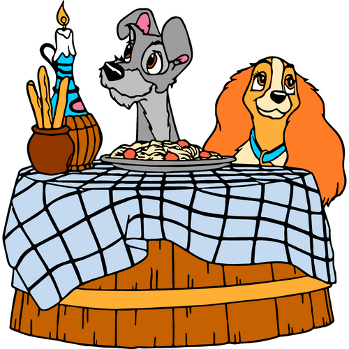 Lady and the Tramp (54) PNG Poster Canvas Movie Film Print A0 A1 A2 A3 A4 A5 A6