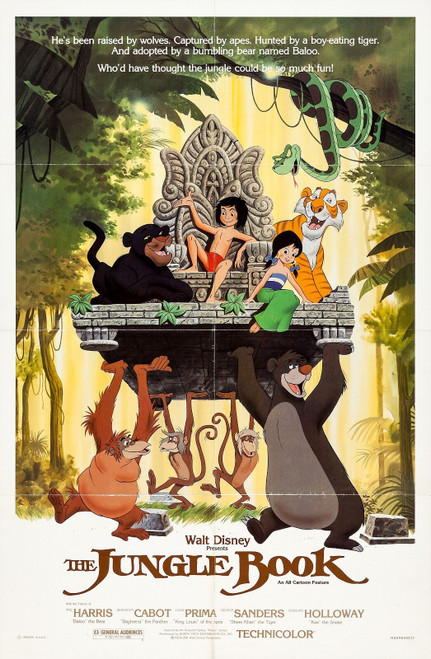 The Jungle Book (1967)_6 Poster Canvas Movie Film Print A0 A1 A2 A3 A4 A5 A6 Art