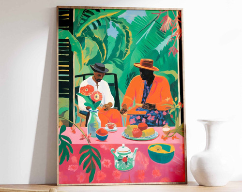 2_Jamaica Travel Poster, Vintage Caribbean Print, Tropical Art Print, Caribbean