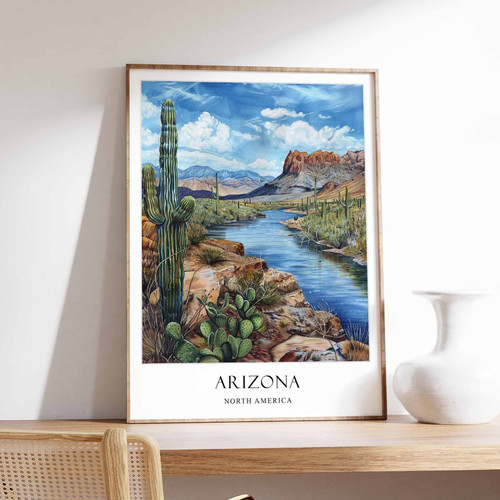 1_Arizona Poster, Home Decor, Travel Art, North American Wall Art, United States