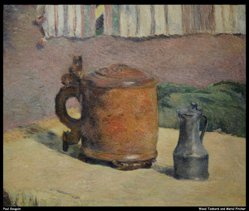paul-gauguin---wood-tankard-and-metal-pitcher--jpb_17358090832_o(1) Poster Canva
