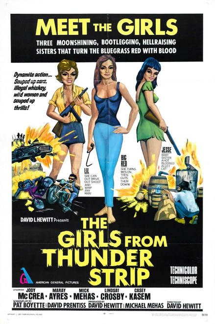 Girls From Thunder Strip 01 Poster Canvas Movie Film Print A0 A1 A2 A3 A4 A5 A6