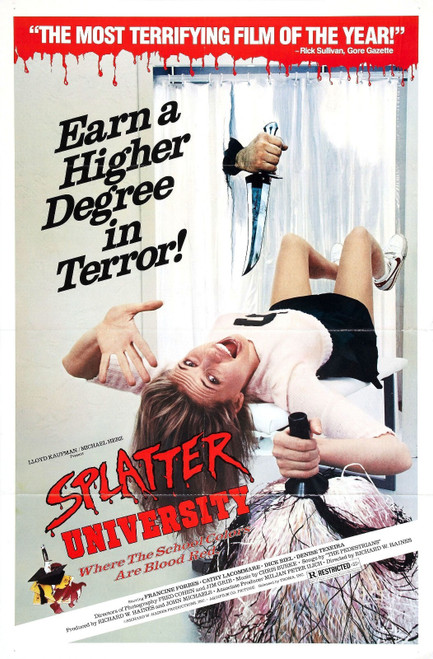 Splatter University (1984)_0 Poster Canvas Movie Film Print A0 A1 A2 A3 A4 A5 A6