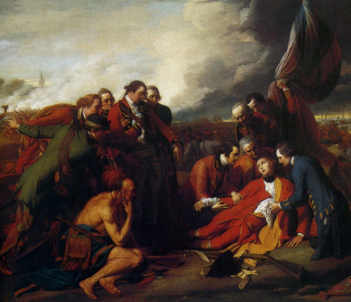 1770 Benjamin Wolfe La mort du general Wolfe American painting Poster Canvas Mov