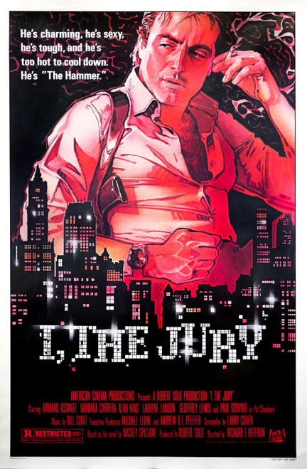 I, the Jury (1982)_1 Poster Canvas Movie Film Print A0 A1 A2 A3 A4 A5 A6 Art Wal