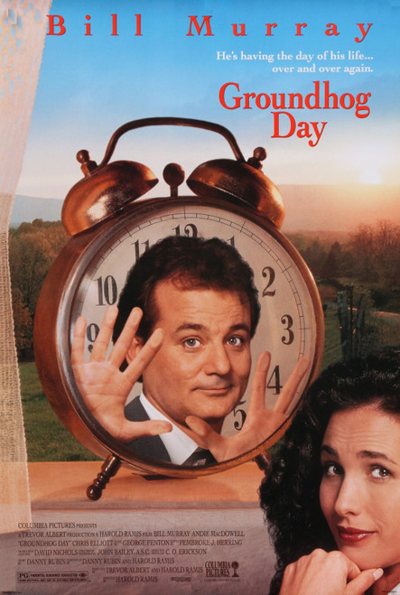 Groundhog Day Poster Canvas Movie Film Print A0 A1 A2 A3 A4 A5 A6 Art Wall Decor