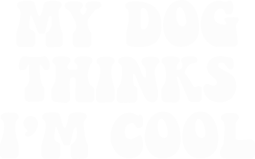 0010 DogThinksCool wht Poster Canvas Movie Film Print A0 A1 A2 A3 A4 A5 A6 Art W