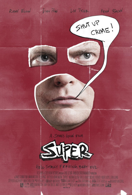 Super (2011)_1 Poster Canvas Movie Film Print A0 A1 A2 A3 A4 A5 A6 Art Wall Deco
