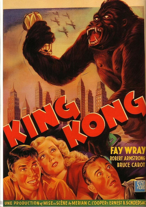 King Kong (1933)_6 Poster Canvas Movie Film Print A0 A1 A2 A3 A4 A5 A6 Art Wall
