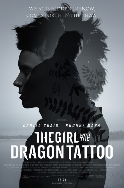 The Girl with the Dragon Tattoo (2011)_3 Poster Canvas Movie Film Print A0 A1 A2
