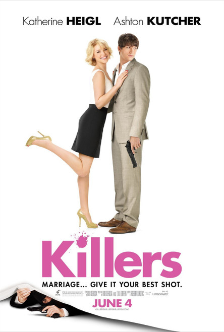 Killers (2010)_4 Poster Canvas Movie Film Print A0 A1 A2 A3 A4 A5 A6 Art Wall De