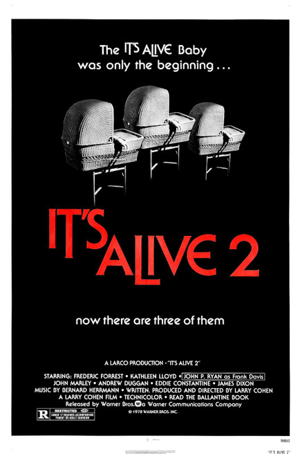 Its Alive 2 01 Poster Canvas Movie Film Print A0 A1 A2 A3 A4 A5 A6 Art Wall Deco